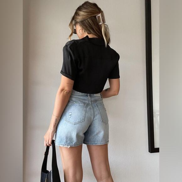 Devin Shorts by Pistola hide rose mom cut off size 33 (b18) - Picture 2 of 10